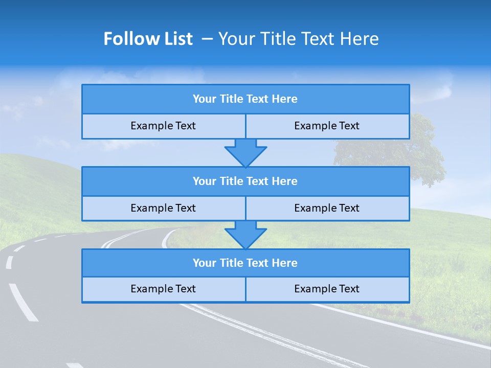 Tree In A Field PowerPoint Template