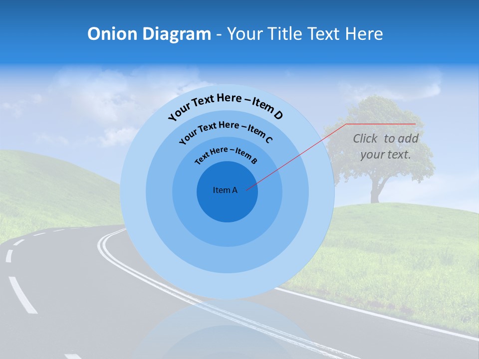 Tree In A Field PowerPoint Template