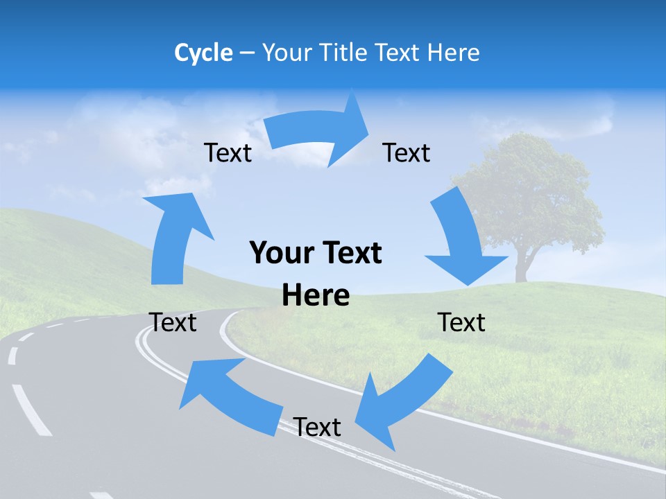 Tree In A Field PowerPoint Template