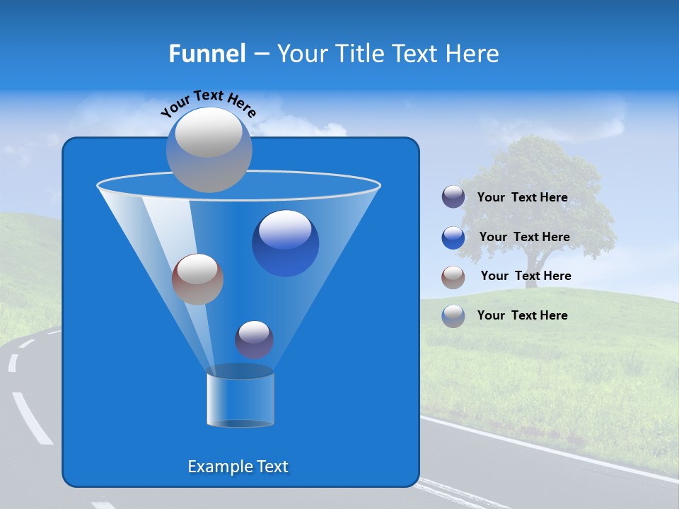 Tree In A Field PowerPoint Template