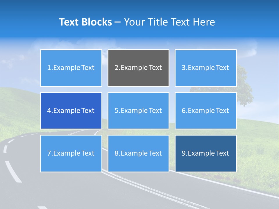 Tree In A Field PowerPoint Template