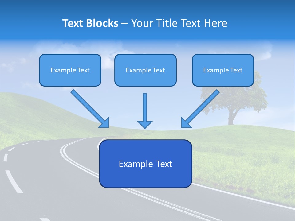 Tree In A Field PowerPoint Template