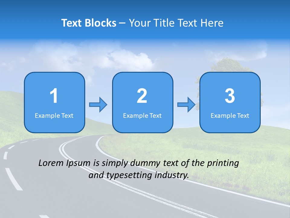 Tree In A Field PowerPoint Template