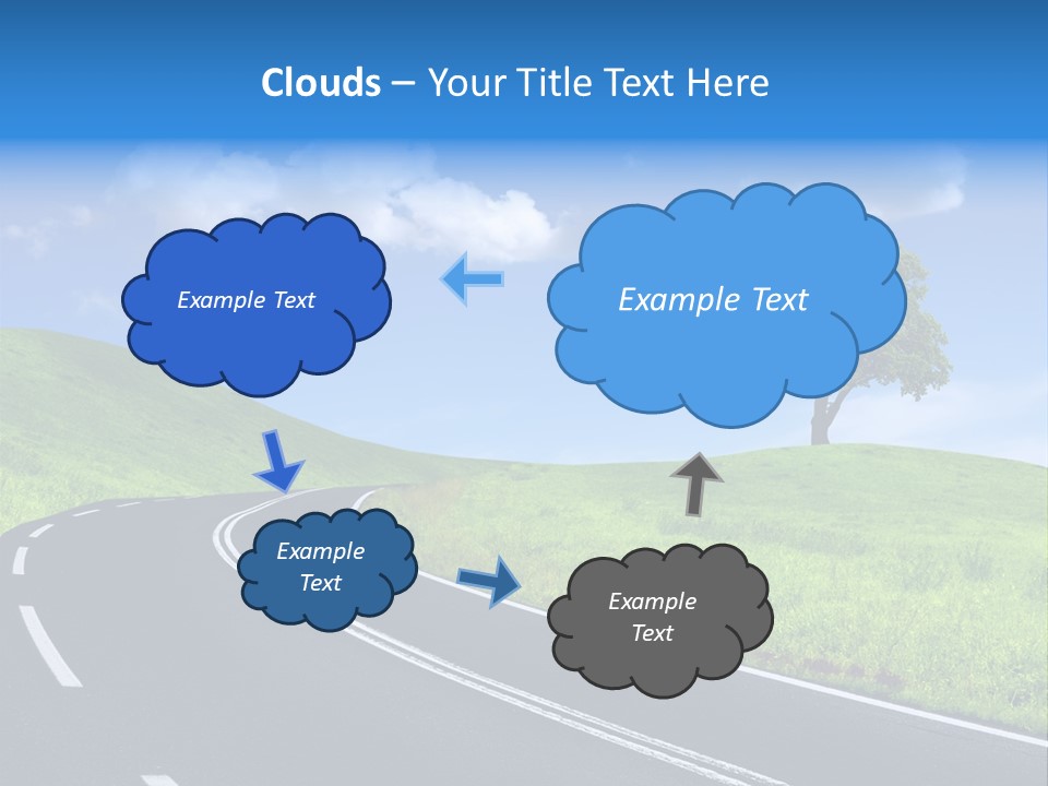 Tree In A Field PowerPoint Template