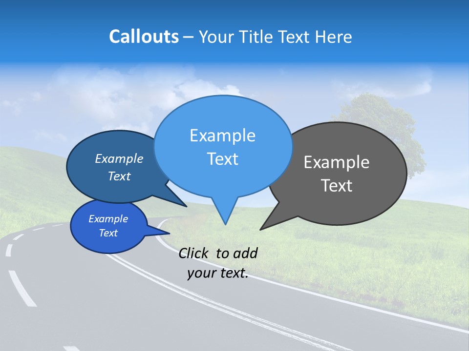 Tree In A Field PowerPoint Template