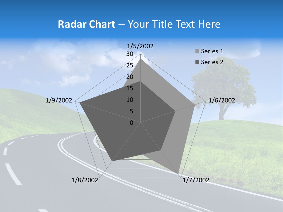 Tree In A Field PowerPoint Template