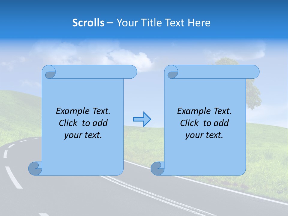 Tree In A Field PowerPoint Template