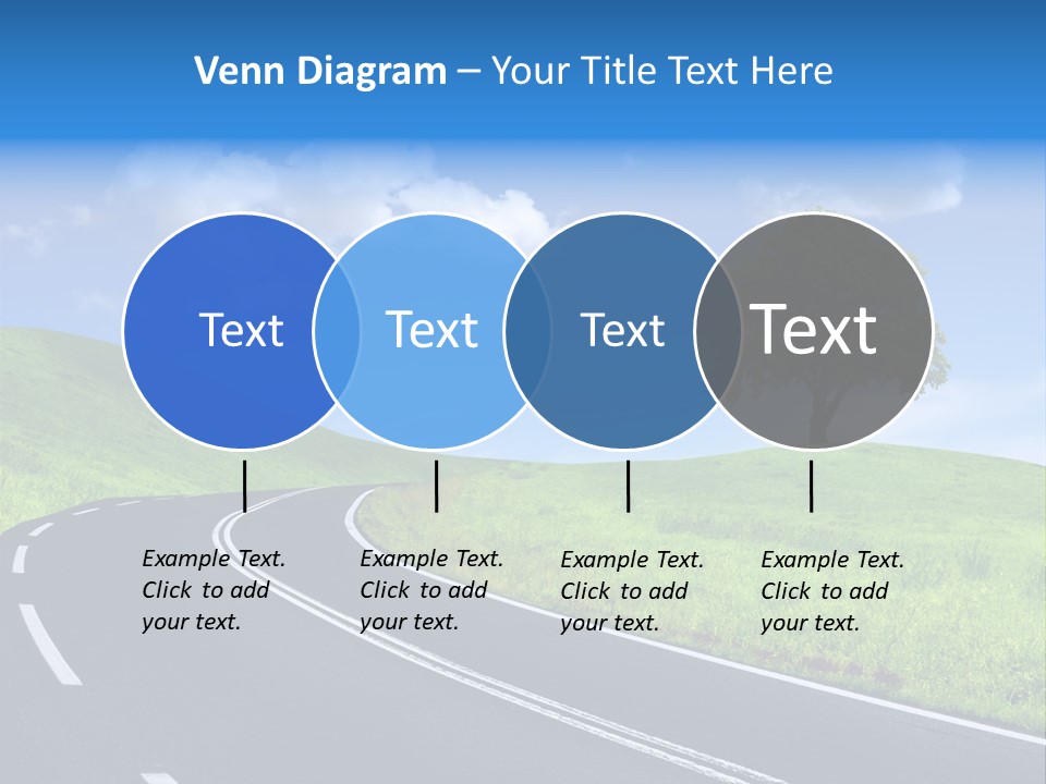 Tree In A Field PowerPoint Template