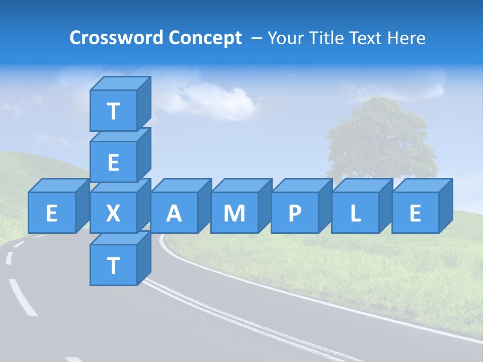 Tree In A Field PowerPoint Template