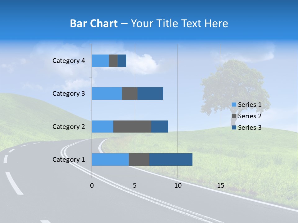 Tree In A Field PowerPoint Template