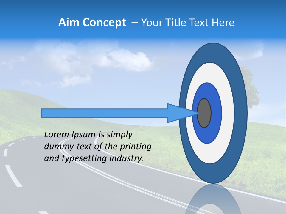 Tree In A Field PowerPoint Template