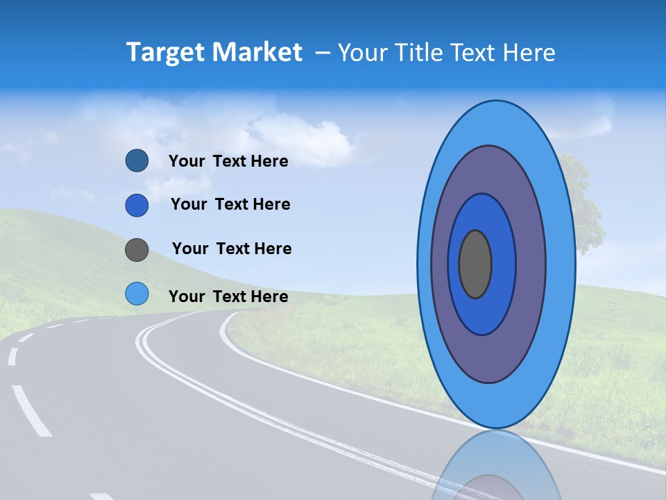 Tree In A Field PowerPoint Template