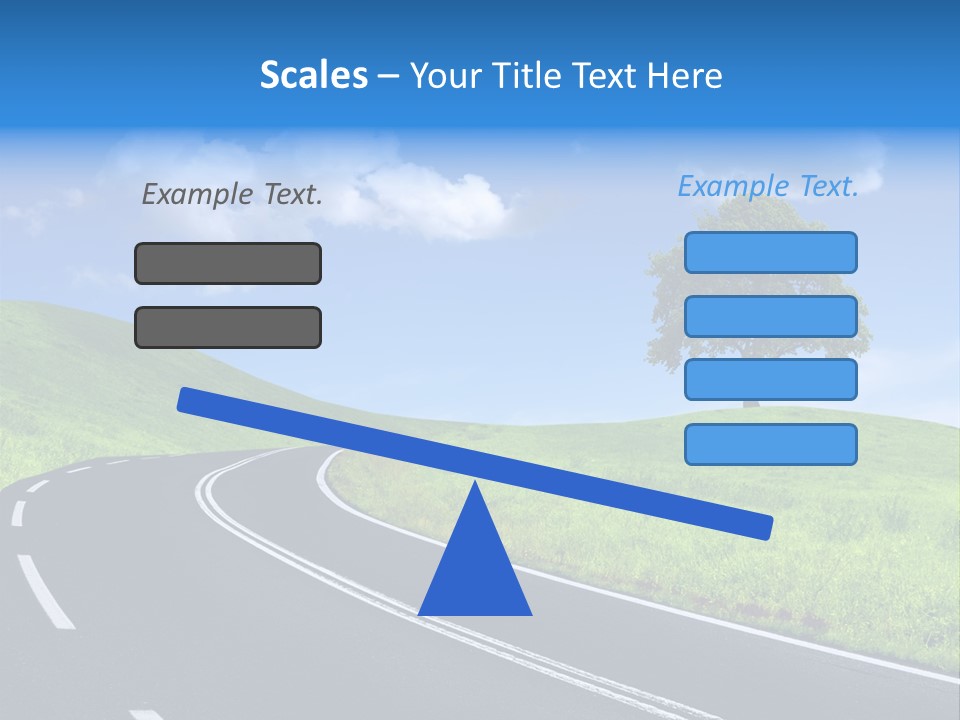 Tree In A Field PowerPoint Template