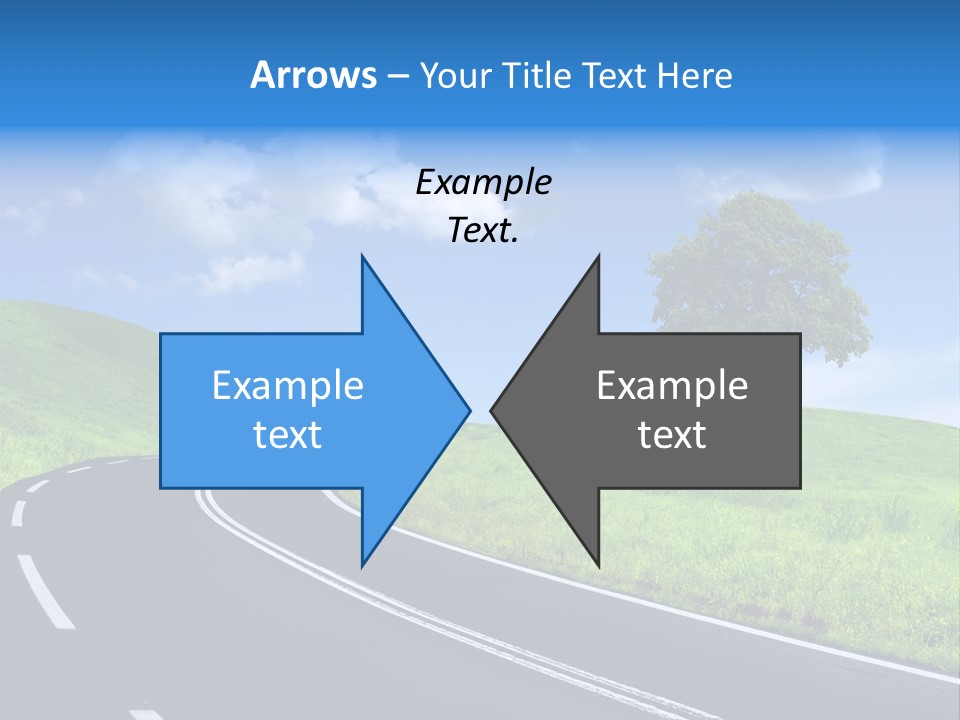 Tree In A Field PowerPoint Template