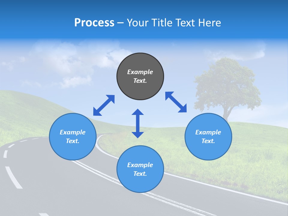 Tree In A Field PowerPoint Template