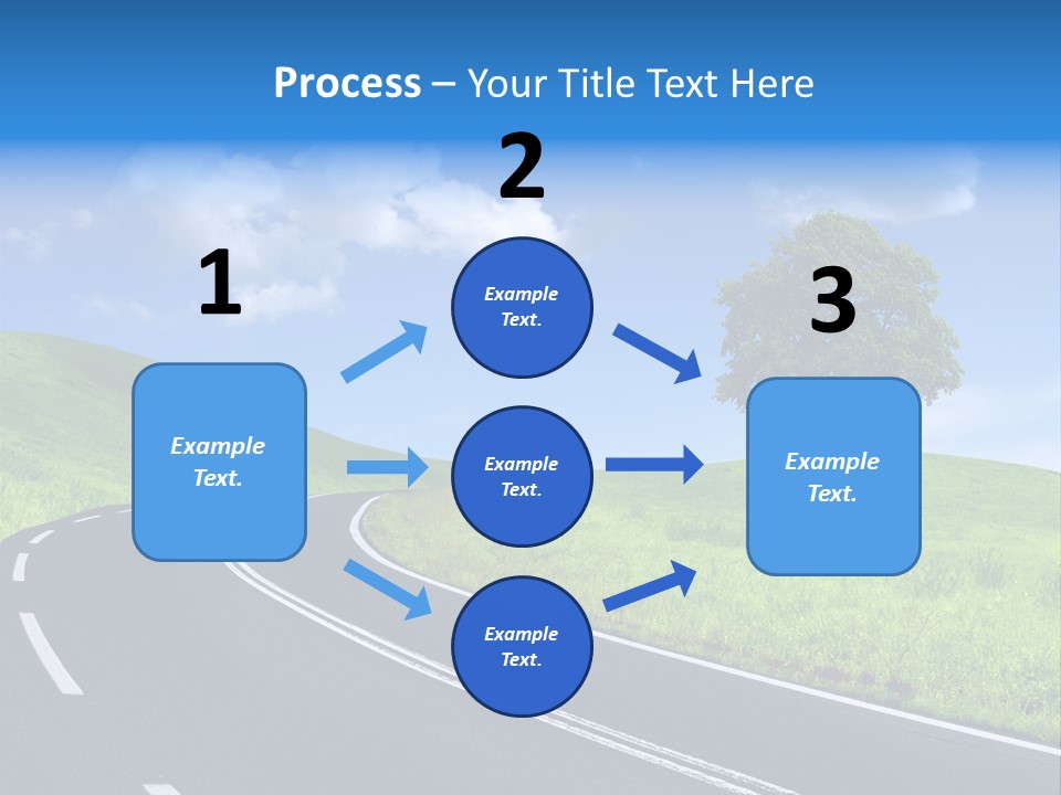 Tree In A Field PowerPoint Template