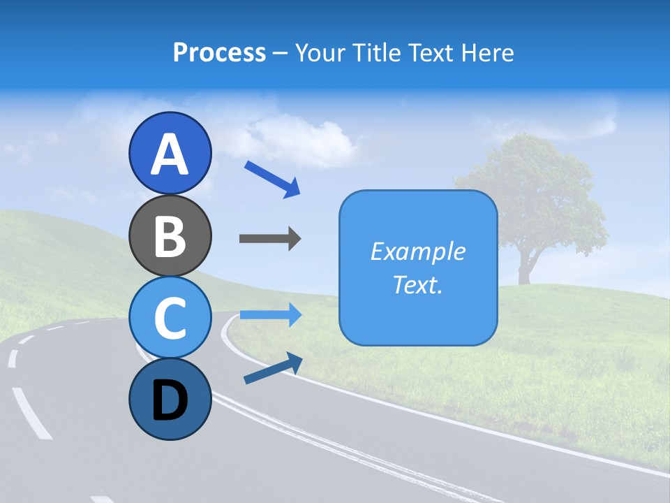 Tree In A Field PowerPoint Template