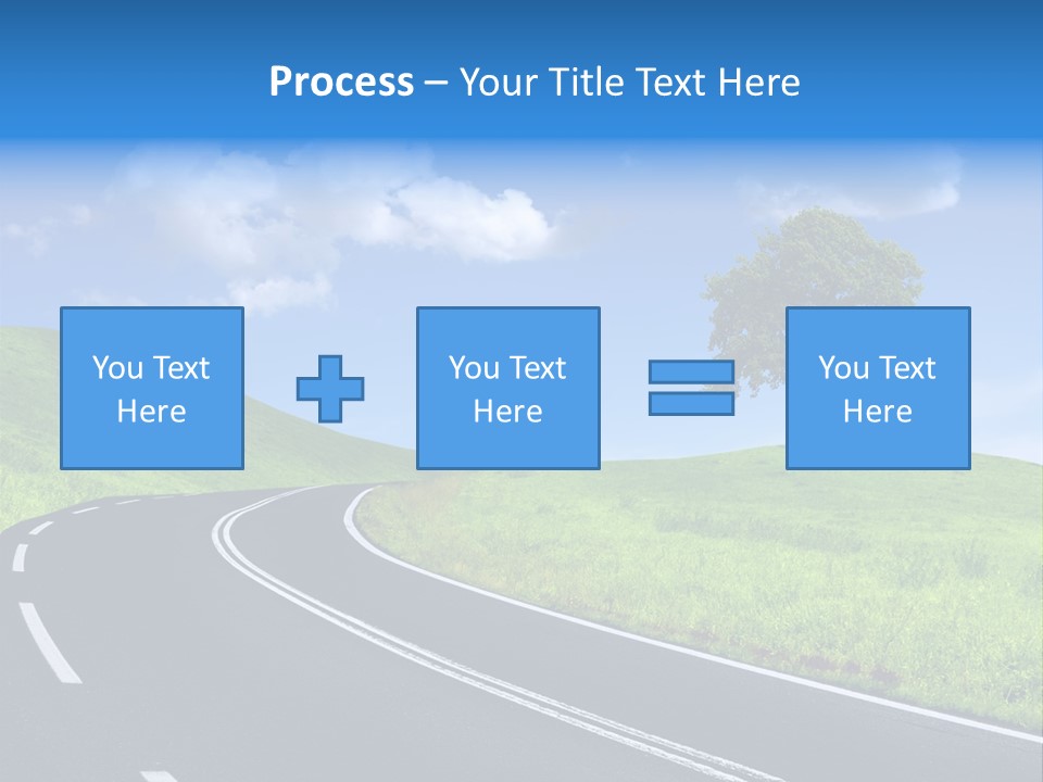 Tree In A Field PowerPoint Template