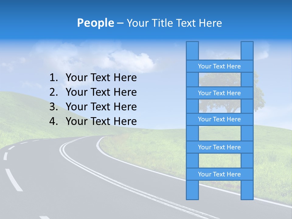 Tree In A Field PowerPoint Template