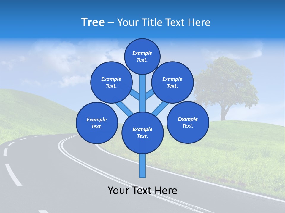 Tree In A Field PowerPoint Template