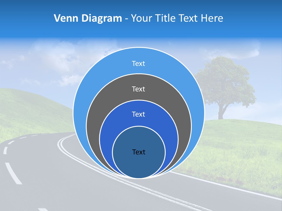 Tree In A Field PowerPoint Template