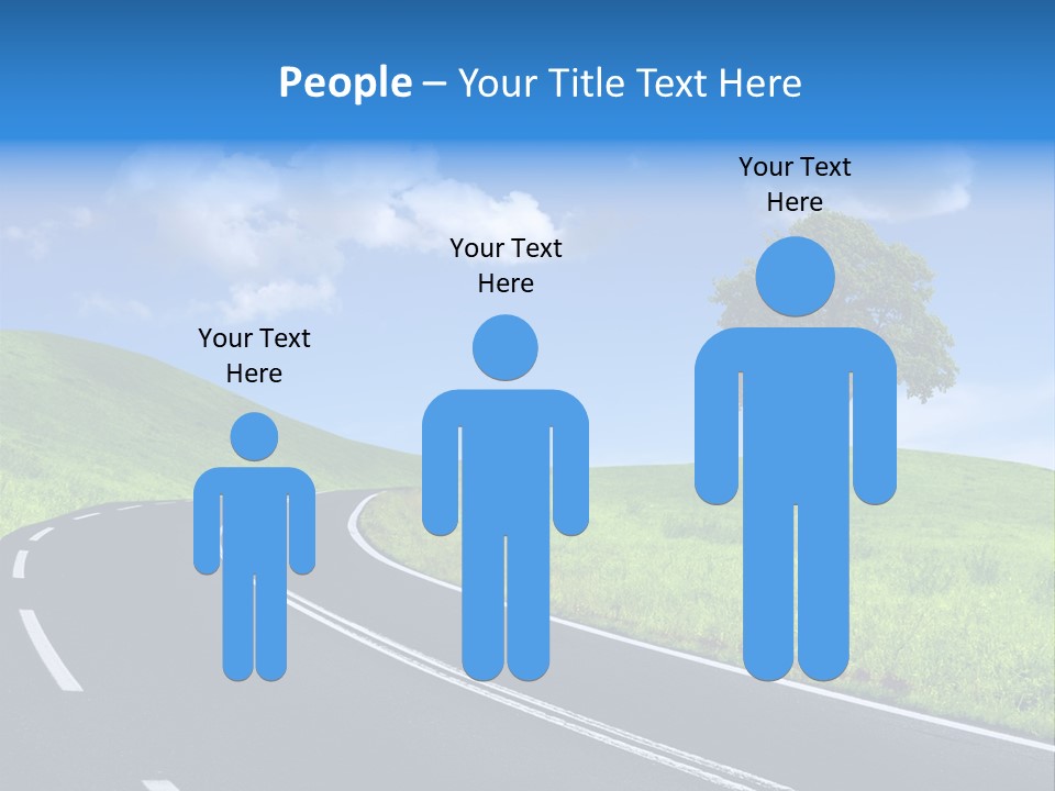 Tree In A Field PowerPoint Template