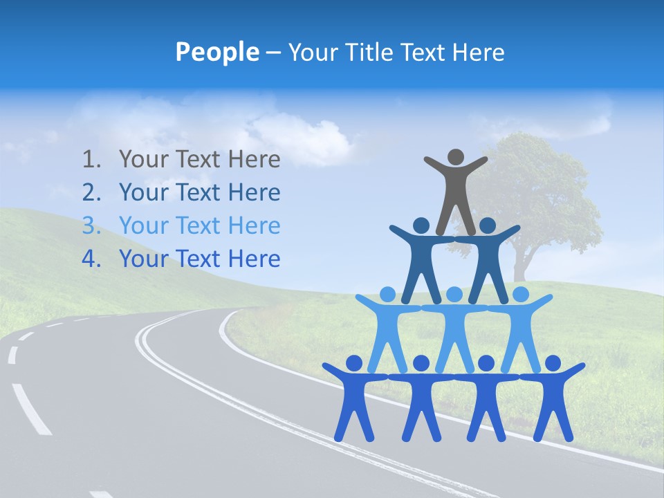 Tree In A Field PowerPoint Template