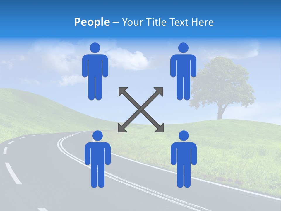 Tree In A Field PowerPoint Template