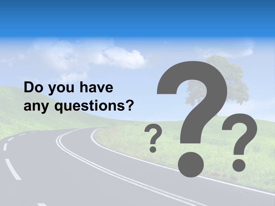 Tree In A Field PowerPoint Template