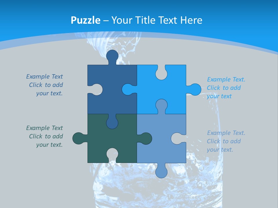 Water Splashing PowerPoint Template