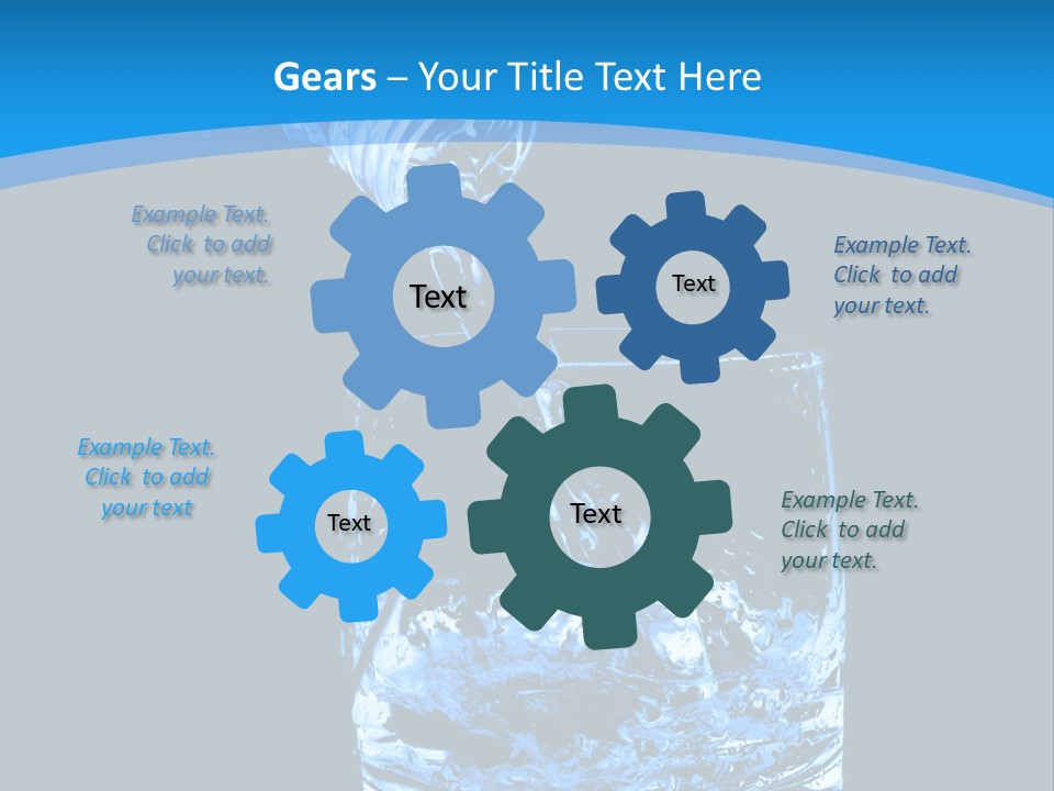 Water Splashing PowerPoint Template