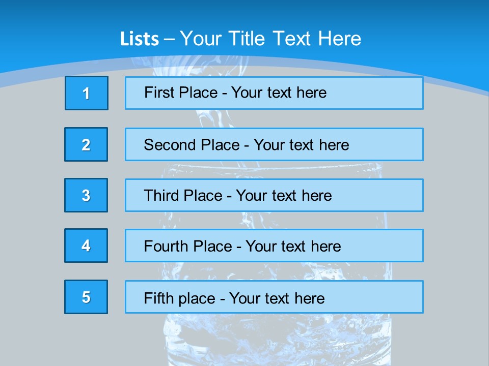 Water Splashing PowerPoint Template