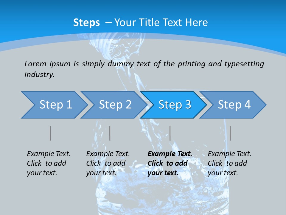 Water Splashing PowerPoint Template