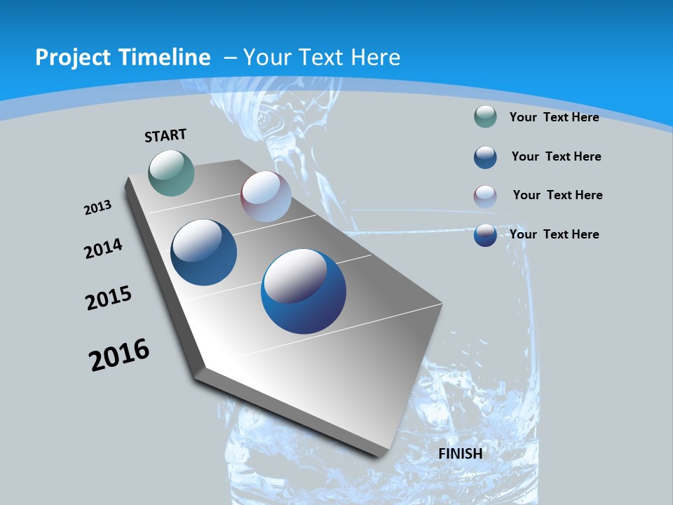 Water Splashing PowerPoint Template