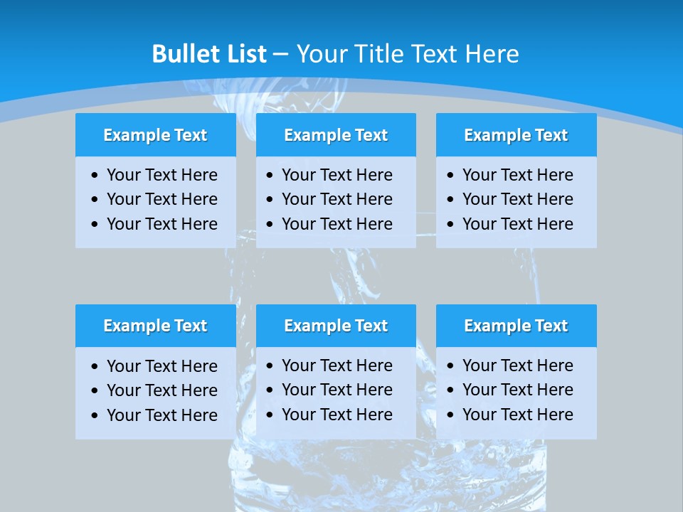 Water Splashing PowerPoint Template