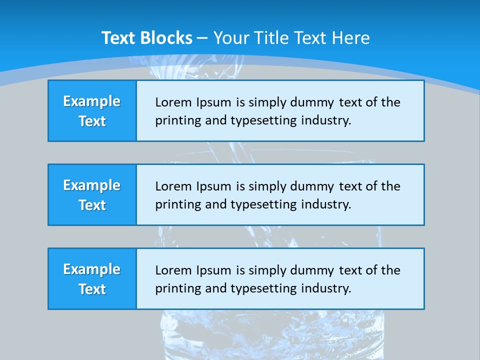 Water Splashing PowerPoint Template