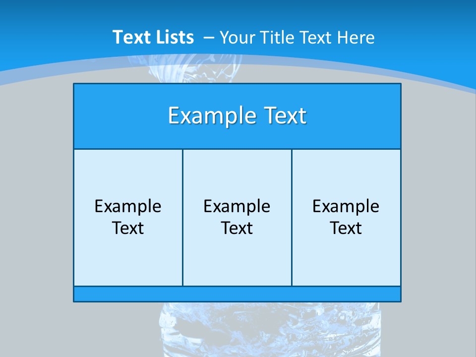 Water Splashing PowerPoint Template