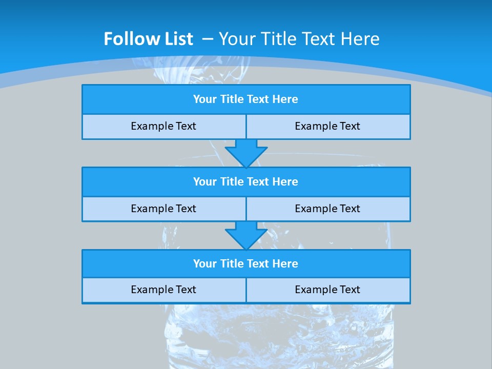 Water Splashing PowerPoint Template