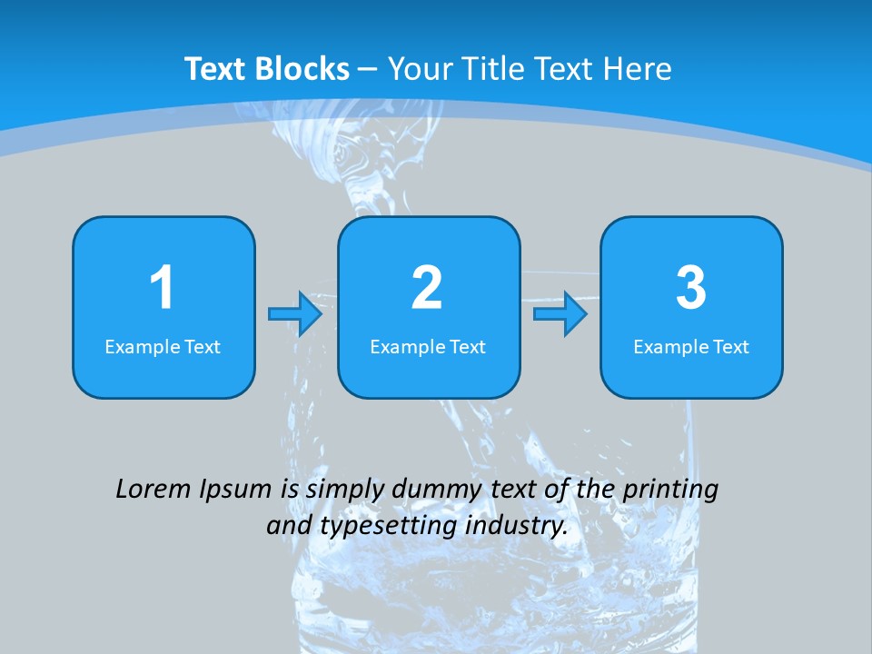 Water Splashing PowerPoint Template