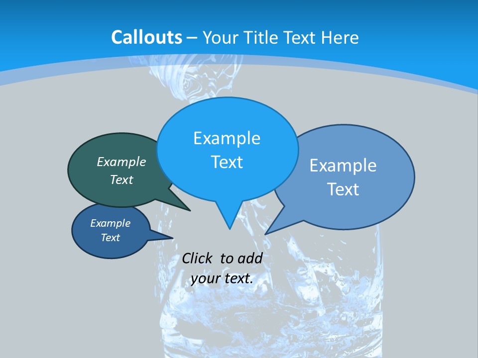 Water Splashing PowerPoint Template