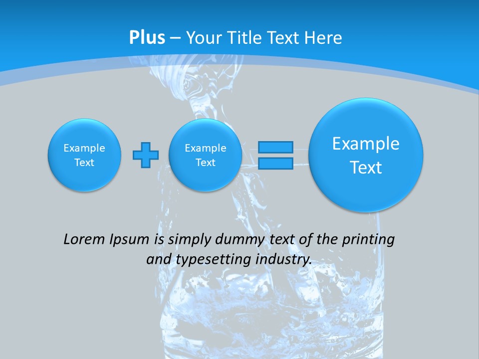 Water Splashing PowerPoint Template