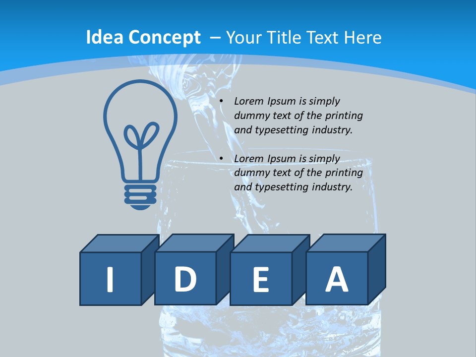 Water Splashing PowerPoint Template