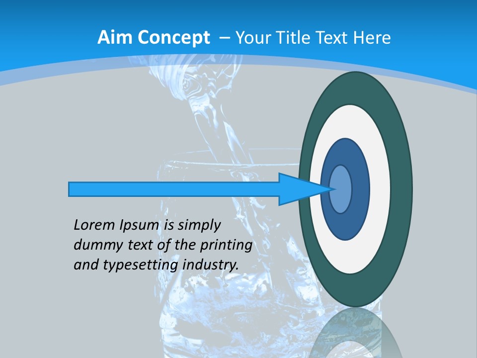 Water Splashing PowerPoint Template