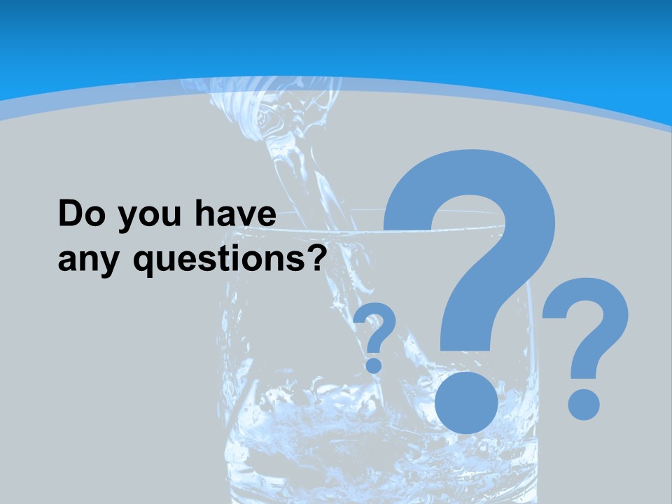 Water Splashing PowerPoint Template