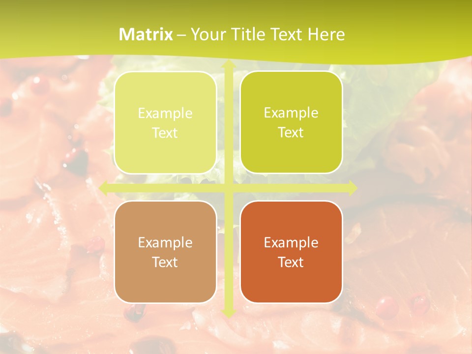 Carpaccio Z Łososia PowerPoint Template