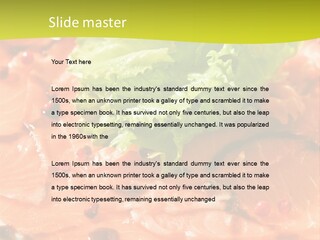 Carpaccio Z Łososia PowerPoint Template