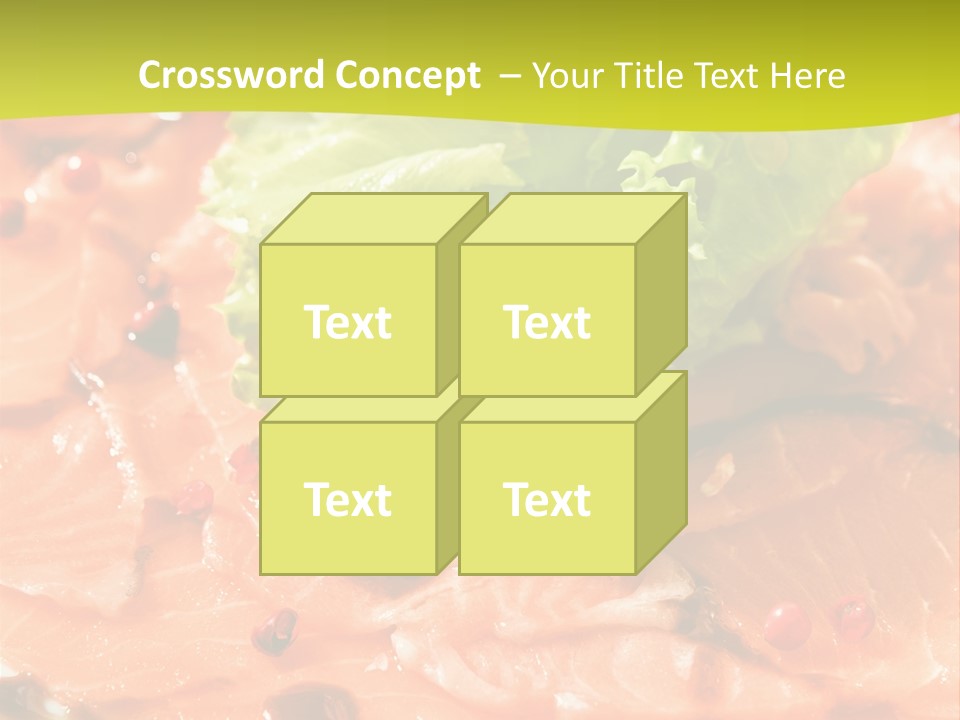 Carpaccio Z Łososia PowerPoint Template