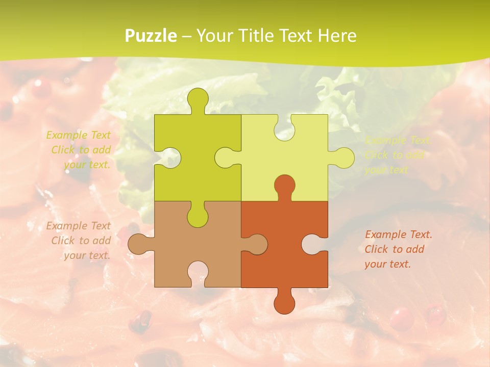 Carpaccio Z Łososia PowerPoint Template