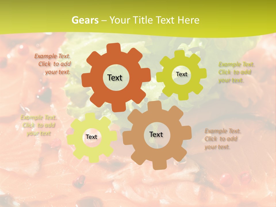 Carpaccio Z Łososia PowerPoint Template