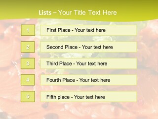 Carpaccio Z Łososia PowerPoint Template